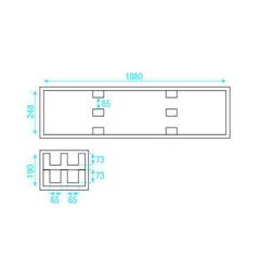 LED BAR Flightcase Fits 4 x 1m LED bar. Fits most brands