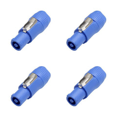 4x Soundsation verriegelbare 20A-Stromeingangskabelanschlüsse (blau)