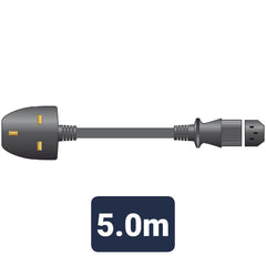 Mercury-Stromkabel, UK-Stecker – IEC, schwarz, 5,0 m