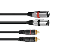 Omnitronic Adaptercable 2Xxlr(M)/2Xrca 3M Bk
