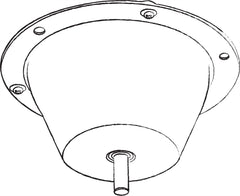 QTX Hochleistungs-Spiegelkugelmotor bis zu 5 kg, 50 cm, 500 mm, ausgestattet mit UK-Stecker