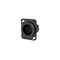 Seetronic XLR 5-Pin 5P Chassis Plug Black (MJ5F2C-B)