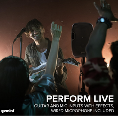 Gemini AS-08TOGO 8" Portable Bluetooth Speaker with Battery