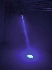 Eurolite LED PST-9W Pinspot mit schmalem Strahl, 9 W, 3 RGB-LED-DMX-Scheinwerfer, Spiegelkugel