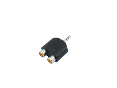 Omnitronic Adapter 2Xrca(F)/3,5 Klinke Stereo 10X