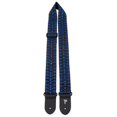Perris 289 2" Retro Hootenanny Poly Guitar Strap Blue