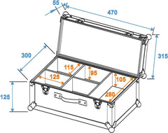 Roadinger Flightcase 4X Tl-3 Tcl