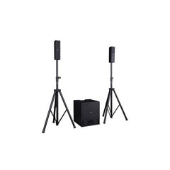 2x Proel Session 4 Compact Portable Array PA System 1200W + MQ12USB Mixer