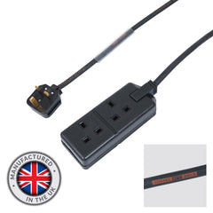 eLumen8 15m 1.5mm 13A Male - 13A 2G Female Extension Cable
