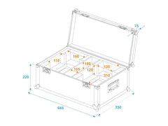 Roadinger Flightcase 2X Tha-40 Stk