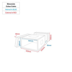 eLumen8 6U Rack Flight Case