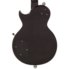 Vintage V100 Guitar - Black Flamed Maple With Bigsby