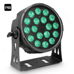 Cameo FLAT PROA 18 IP65 18 x 10 W FLAT LED-Außen-RGBWA-PAR-Licht in Schwarz