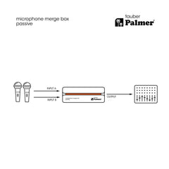 Palmer RIVER Tauber Passive Microphone Merge Box