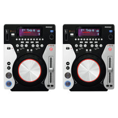 2x Omnitronic Xmt-1400 CD-Player CDJ USB MP3 DJ