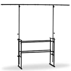 4ft Heavy Duty DJ Booth inc. Overhead Lighting Bar and Shelf