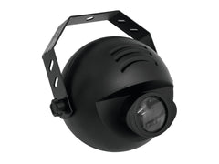 Eurolite LED PST-9W Pinspot mit schmalem Strahl, 9 W, 3 RGB-LED-DMX-Scheinwerfer, Spiegelkugel