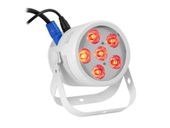 EUROLITE LED Silent Par 6 QCL RGB+WW Sol Blanc