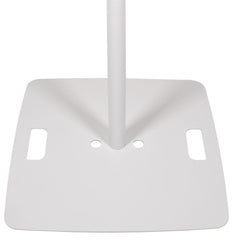 QTX Weißer PA-Lautsprecherständer mit quadratischem Sockel für Hochzeit, DJ, Disco