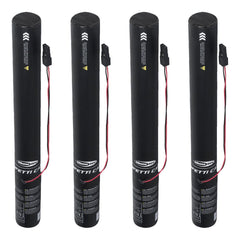 4x Showtec FX Shot 50 cm elektrische Konfetti-Kartusche (mehrfarbig metallisch)