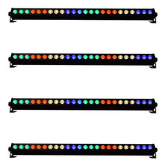 4x QTX C-BAR 24 x 3W RGB DMX LED 1M Barlatten