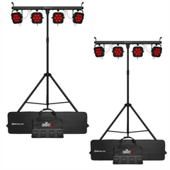 2x Chauvet 4Bar Hex ILS LED Wash Lighting System RGBAW + UV