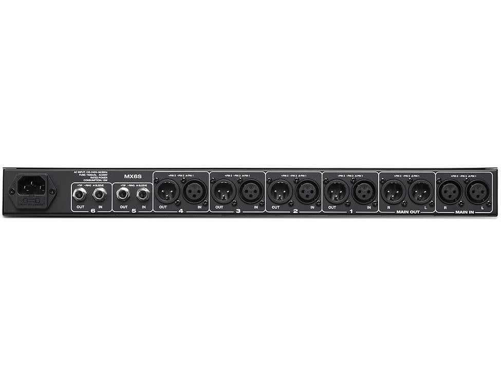 Mixi Fx Rack Rane MX6S Mixer 6ch Rack Mixer Splitter XLR Install – Simply Sound and ...