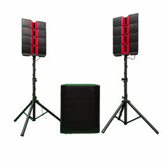 Intimidation Intimidator 5 Line Array Sound System 5100W DSP 18" Subwoofer