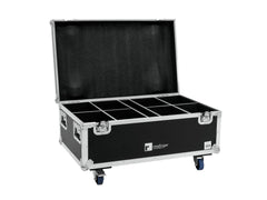 8x Spot Eurolite LED IP PAR 7x10W RGBL avec Flightcase