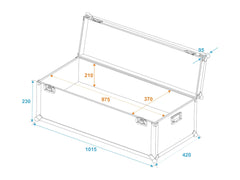 Mallette de transport universelle Roadinger 100X40X30Cm