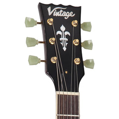 Vintage V100 Guitar- Tobacco Sunburst