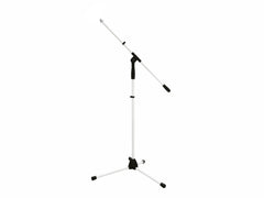 Omnitronic MS-1W White Tripod Microphone Stand with Boom Arm *B-Stock