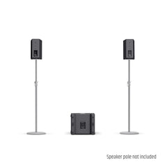 LD Systems Stinger G3 Lounge-Set, 2 x 8" passiver PA-Lautsprecher + 1 x 15" passiver Sub + Verstärker-Rack