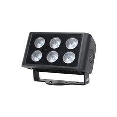 LEDJ Spectra Flood Q6 Exterior Fixture IP65 Outdoor LED Wash 6 x 5W RGBW DMX