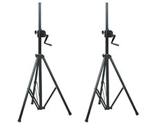 2x NJS Heavy Duty Dreibein-Lautsprecherständer mit Winde (Tragfähigkeit: 60 kg)