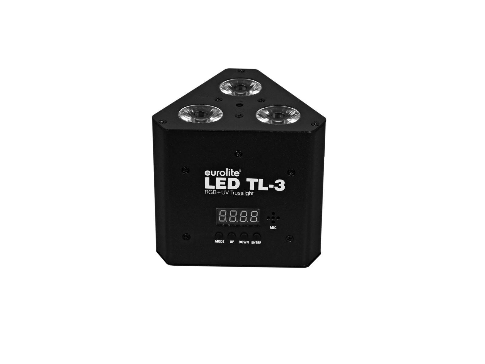 Eurolite TL-3 RGB+UV LED Wedge Triangle Truss Uplighter DMX DJ Disco L ...