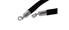 Citronic Velvet Black Security Rope with Hooks 1.5m