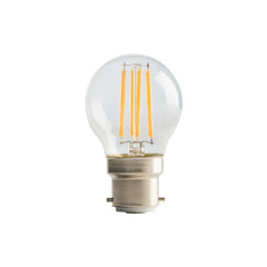 Luceco 4W LED Clear Golf Ball Filament Lamp, B22 2700K