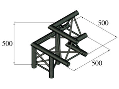 Alutruss Trilock S-Pal-32 Coin 3 voies /\ Gauche