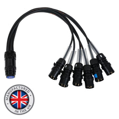 eLumen8 16A Male - Socapex 19-Pin Female 1.5mm Fan-In Cable