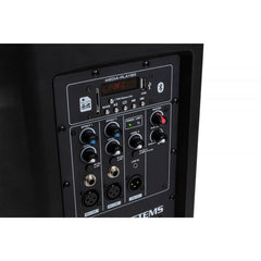 JB Systems PPC-081 Ensemble de haut-parleurs colonnes actifs Système audio DJ avec sacs de transport