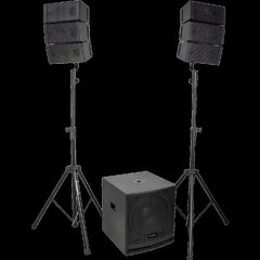 Système audio Ibiza Sound 2.1 avec caisson de basses 15" et 2 haut-parleurs satellites