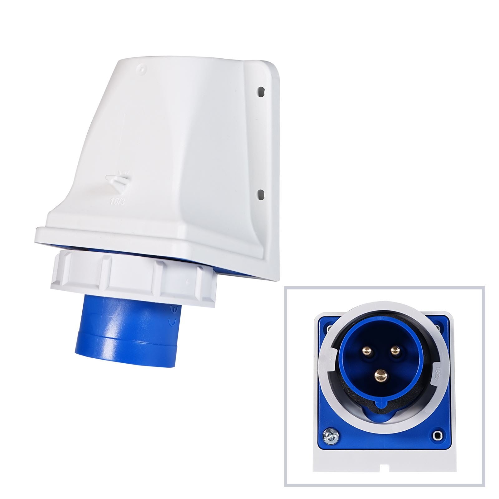 PCE 16A 230V 2P+E IP67 Wall Mount Inlet (5132-6k) – Simply Sound and ...