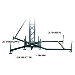 Global Truss Ground Support F34 PL BSB Steel Ballast Outrigger