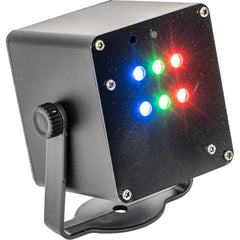Ibiza TINYLED-RGB-STROBE Battery Pocket Sized 6x 1W RGB LED Light Effect Strobe Effect