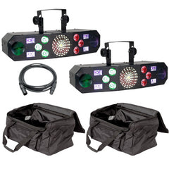 2x Eliminator Furious Five RG Effects Light inc Carry Bags