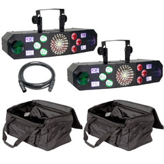 2x Eliminator Furious Five RG Effects Light inkl. Tragetaschen