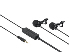 Saramonic LavMicro 2M Dual Lavalier Lapel Mic for Camera, Phone and Tablet