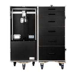 Showgear Drawer Case 3- 6 drawers Production Flightcase & space for 15 mic stands