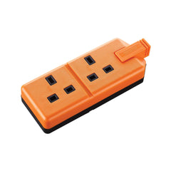 Masterplug 2 Gang 13A HD-Netzsteckdose, Orange (ELS132O)